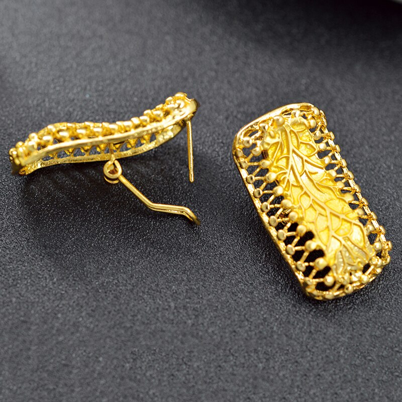 Sunny Jewelry Square Jewelry Set For Women Earrings Pendant Necklace Big Jewelry For Party Anniversary Ethnic Jewelry Findings