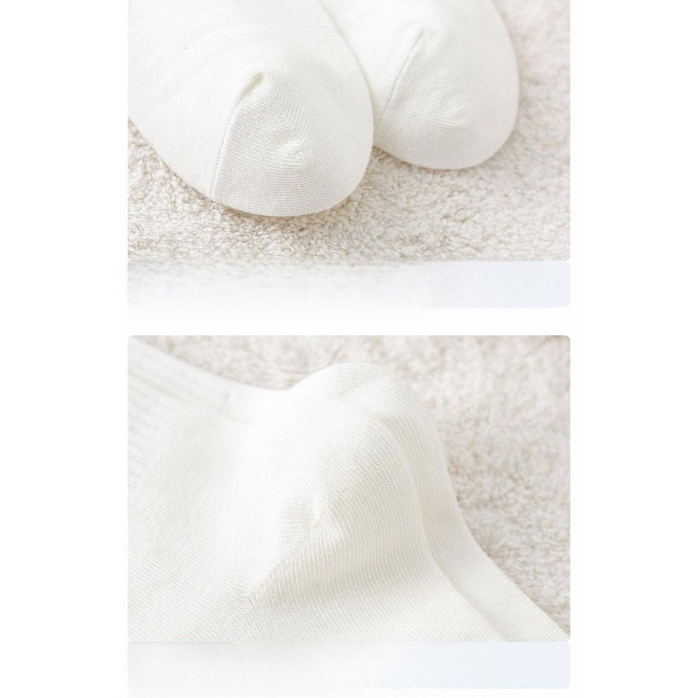 1/5 paar damessokken, puur witte sokken, herfst- en winterlange sokken, dikke pluche katoenen sokken, schattige emoticon tas sokken