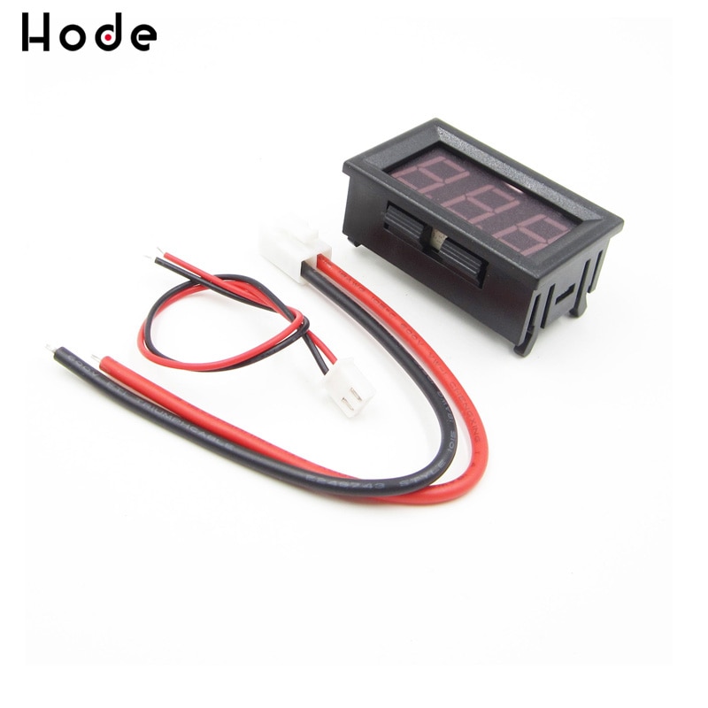 DC 0-10A Red Ampere LED Amp Panel Meter 3Bit Display No Need Shunt Mini Digital Ammeter