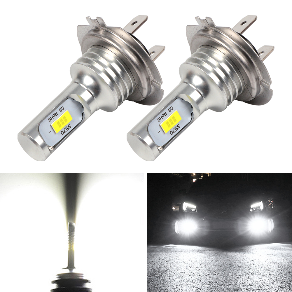 2 Stück H7-LED-Lampen, Scheinwerfer-einstellen, 80 W, 10000 lm, Hallo- oder Lo-Strahl-Glühbirnen, 6000 K, Weiß, IP68, wasserdicht, Canbus-Glühbirnen auf Autozubehör