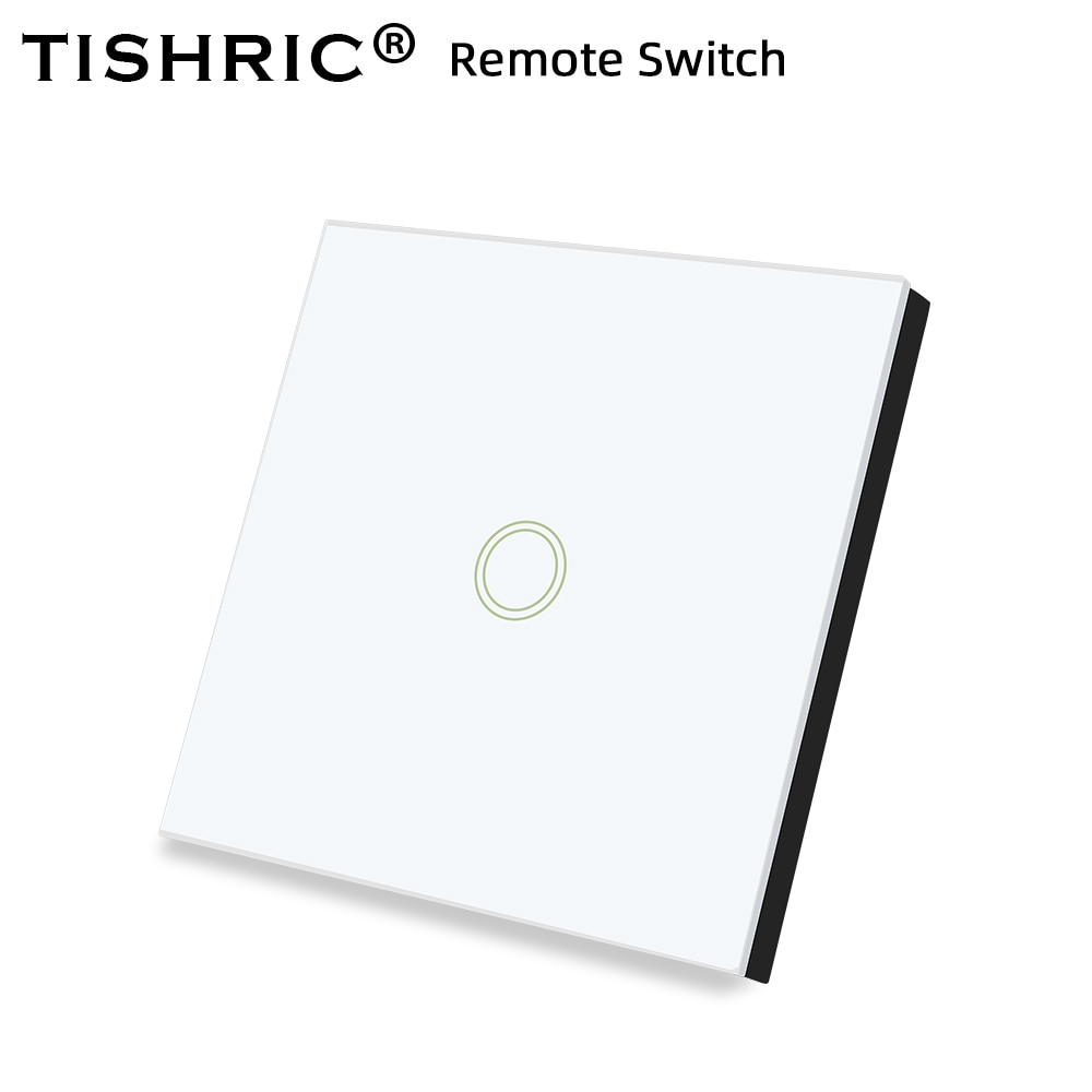 TISHRIC 433 MHz 86 Type RF Afstandsbediening Draadloze Glas Touch Panel Smart Controller Smart Home Voor Sonoff T1 SONOFF RF/4CH PRO