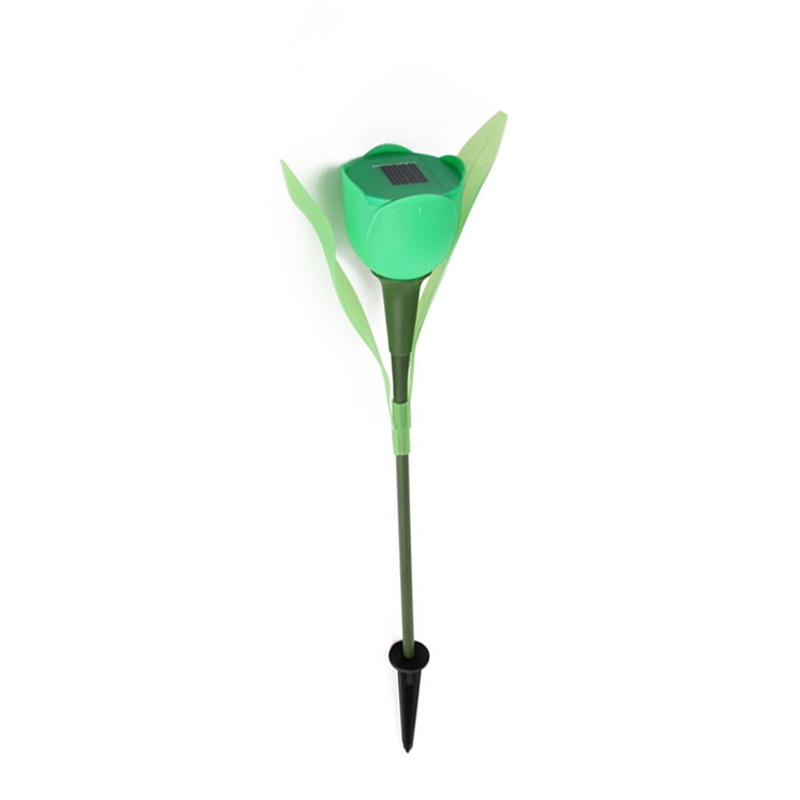 jardin extérieur jardin énergie solaire lampe à LED clignotant Romance tulipe forme lumière pelouse décoration lumières extérieures HR