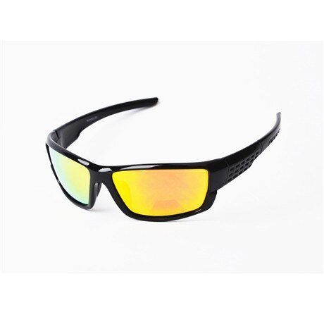 nuevas gafas de sol polarizadas para hombres, gafas de sol deportivas de de , visión nocturna, conducción nocturna, luz mejorada antirreflejo UV400: Bright black gold