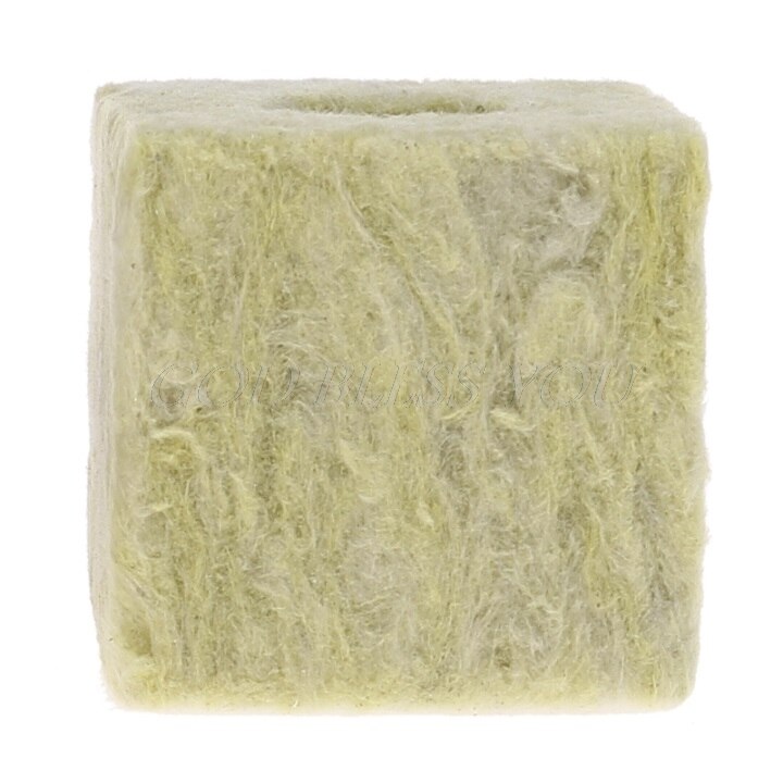 Rockwool kub hydroponisk odlingsmedia jordfri odling plantering kompress bas: 5.0 cm x 5.0cm