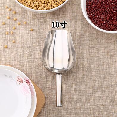 8-11 Inch Stainless Steel Ice Scraper Food Buffet Candy Bar Ice Scoops Shovel Utensils: 10 inch