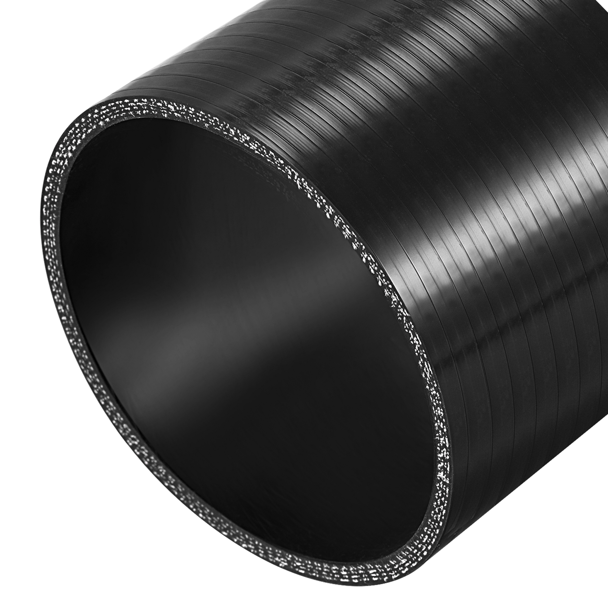 UXCELL 25mm-127mm ID Hoge Prestaties Rechte Siliconen Koppeling Pijp Versterkte Rechte Slang Turbo Inlaattraject Zwart