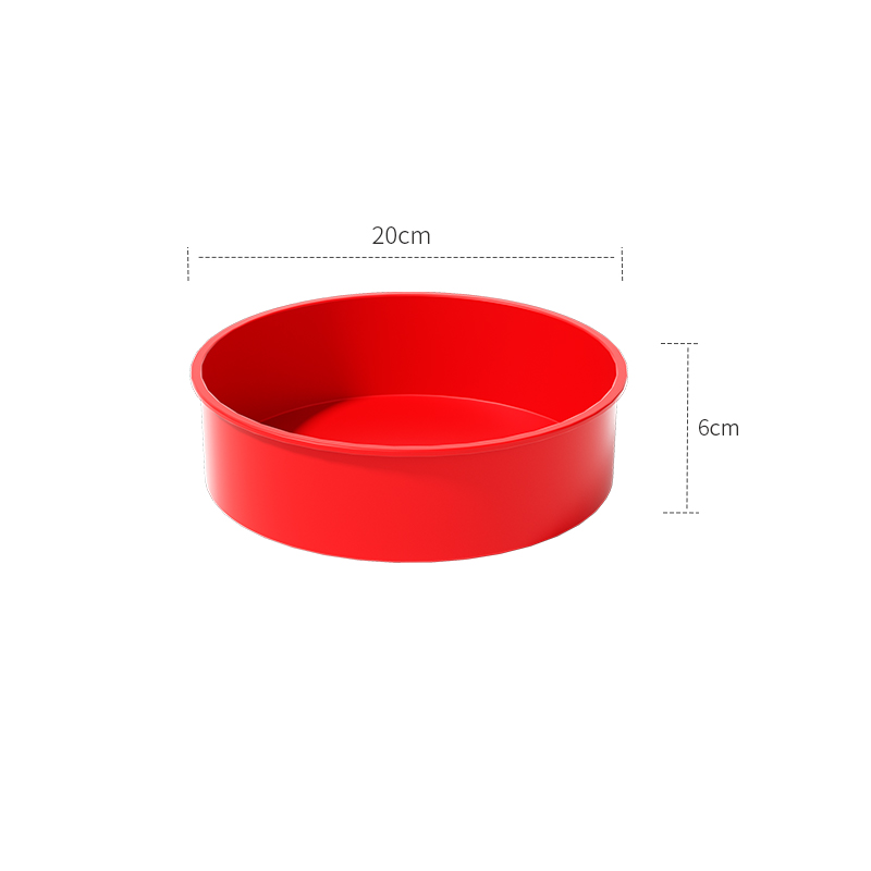 Runde Kuchenform – Silikon-Kuchenform zum Backen, antihaftbeschichtete Backform für Schichtkuchen, Käsekuchen und Schokoladenkuchen – 4" 6&q: Grün