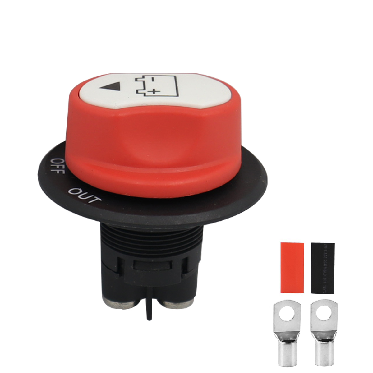 Sélecteur d'isolateur de batterie 50A 100A 200A pour bateau, interrupteur de déconnexion principal de batterie, interrupteur de coupure/arrêt d'alimentation 12-48V: Rouge