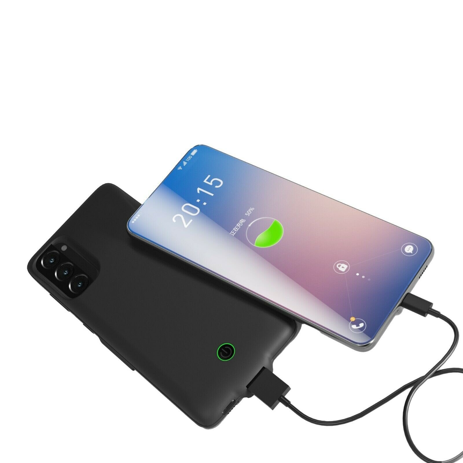 10000mAh para Samsung S21 Ultra S21 + S21, funda de batería externa, cargador de banco, cubierta trasera