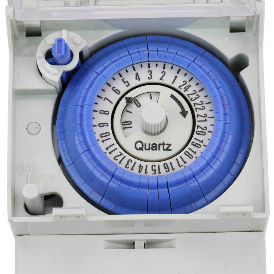 Timer Switch 110 to 230v SUL181H 24 Hours Analog Mechanical Timer Manual/Auto Controller Time Switch Digital Timer