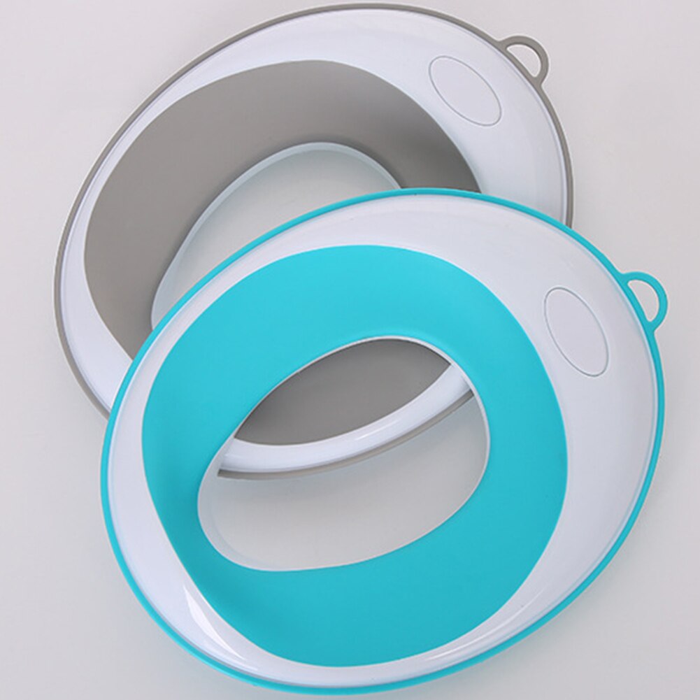 Secure Hook PP Portable Baby Kids Toilet Seat Non-Slip Soft Trainer Ring