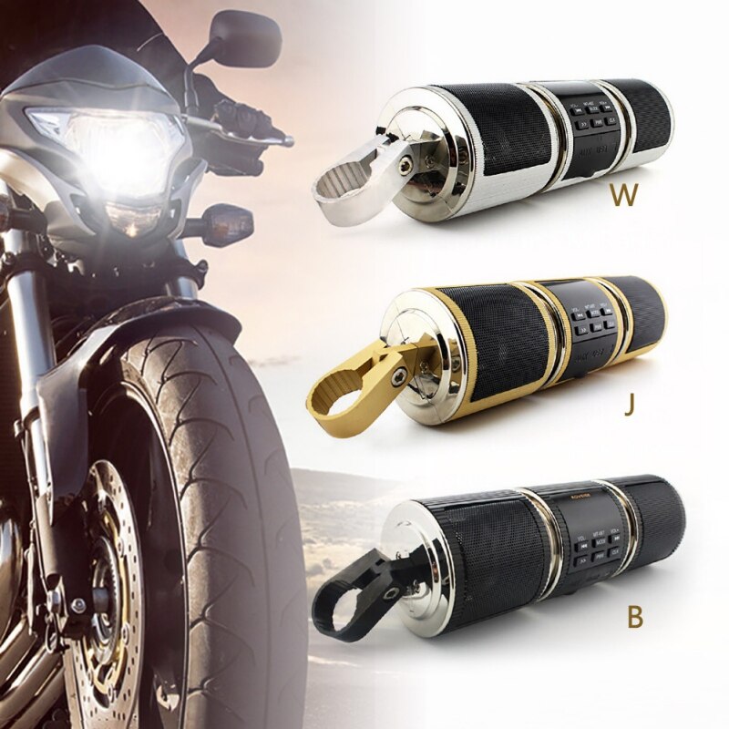 Reproductor de música de moto FM Radio Bluetooth motocicleta impermeable manillar Audio amplificador estéreo sistema de altavoz MP3 USB 12V