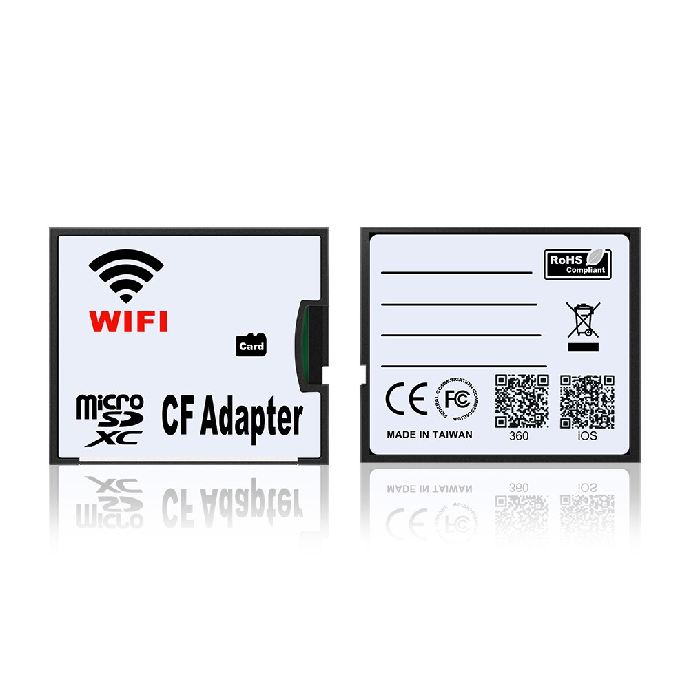 KARTOMAN mikro SD TF na CF/SD Wifi czytnik kart pamięci konwerter adapter MicroSD SDHC na kompaktowy Lampa błyskowa typ I