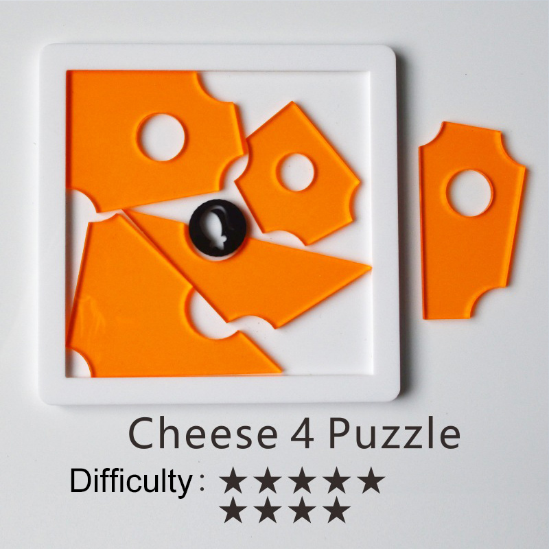 Rompecabezas difíciles, desafío imposible, rompecabezas para quemar el cerebro, diversión para niños y adultos, juego de rompecabezas con forma geométrica, juguete: YELLOW