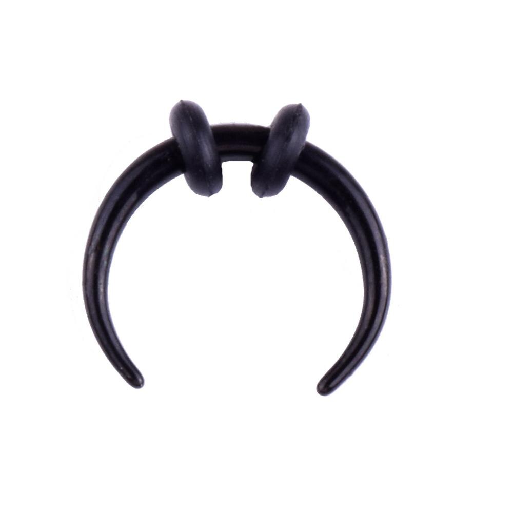 Anillos de aro de acero quirúrgico para el tabique nasal, Piercing cónico para la nariz y la oreja, joyería para el cuerpo, 1 unidad