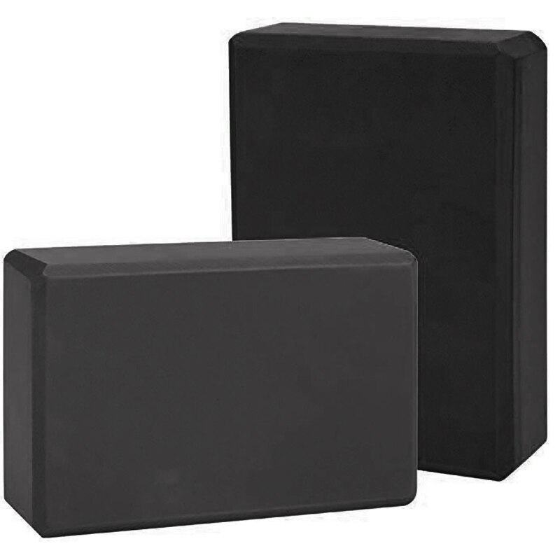 Stretching yoga bolster gym block skum tegel träning träning fitness set verktyg kudde kudde stretching kropp hälsoträning: Svart