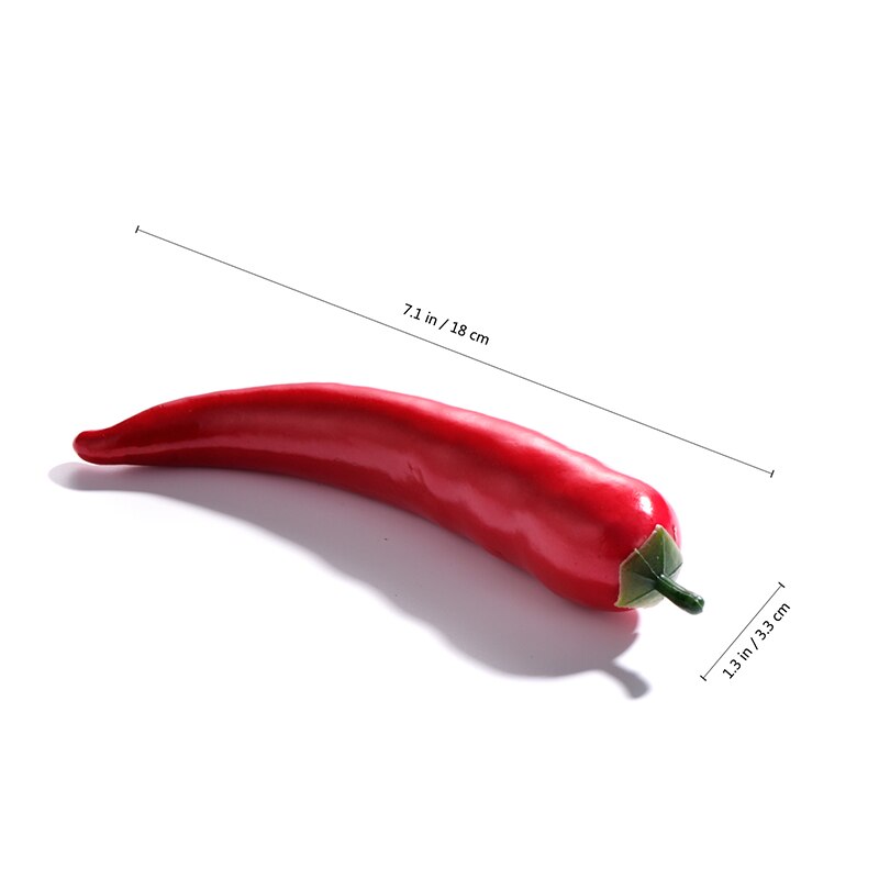 Simulation Vegetables Furniture Decoration Simulation Toys Pepper Cabbage Eggplant Bitter Melon Realistic Furniture Decoration: Red Pepper
