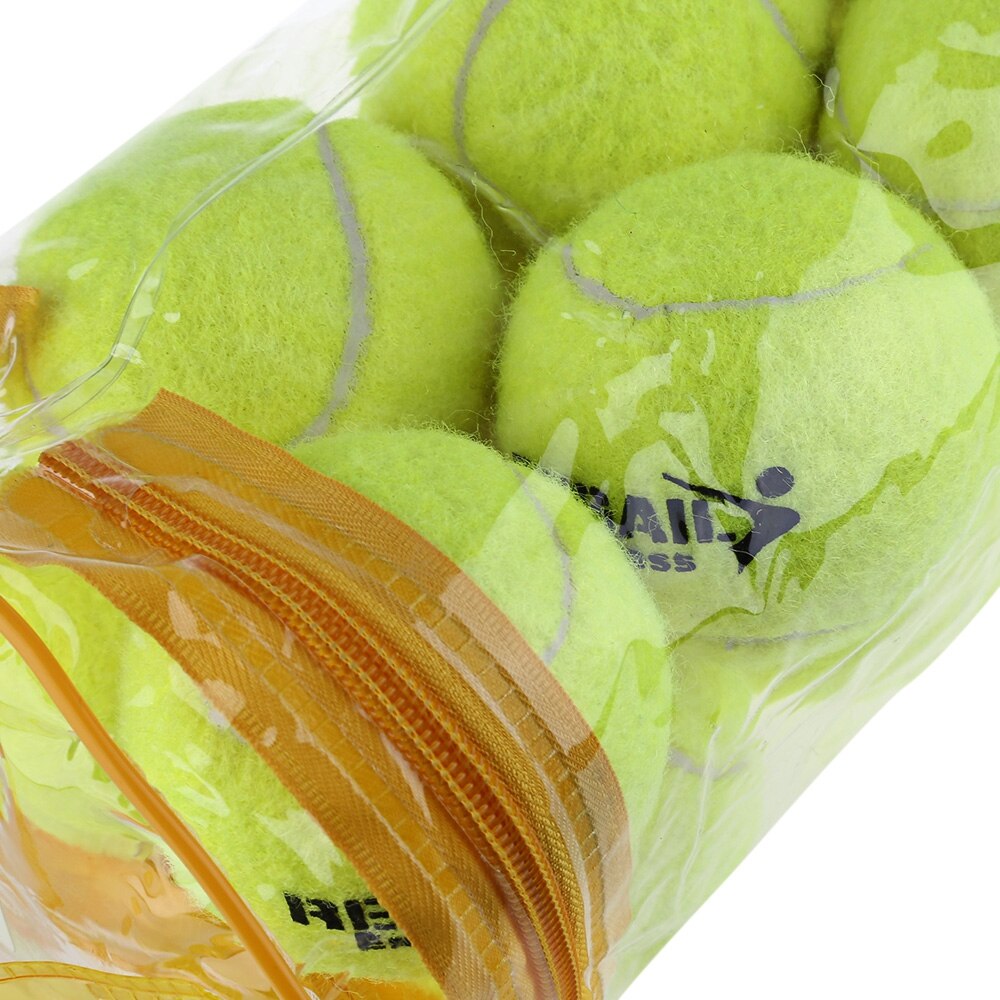 REGAIL 12 stks/set Hoge Elasticiteit Tennis Training Ball Sport Training Rubber Wollen Tennisballen voor tennis sport praktijk