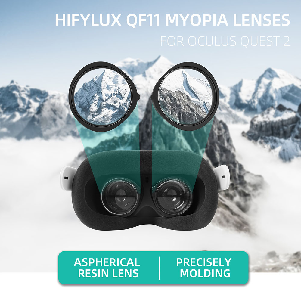 Oculus Quest 2 VR – monture de lunettes myopie, installation rapide, lentille en résine asphérique, accessoires de lunettes