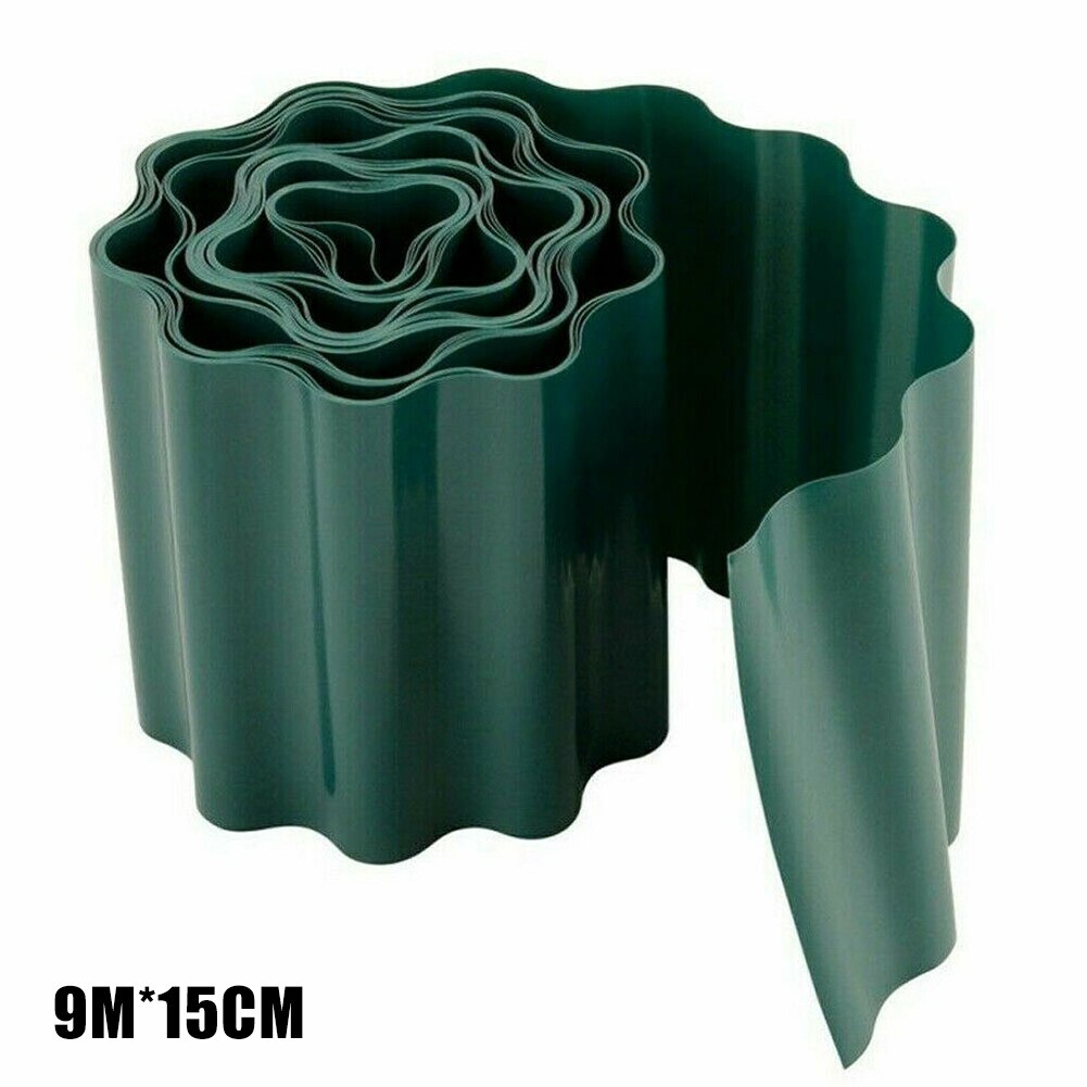 Plastic Lawn Border Fence Garden Grass Edge Border Fence Wall Roll Best Price: 9mx15cm