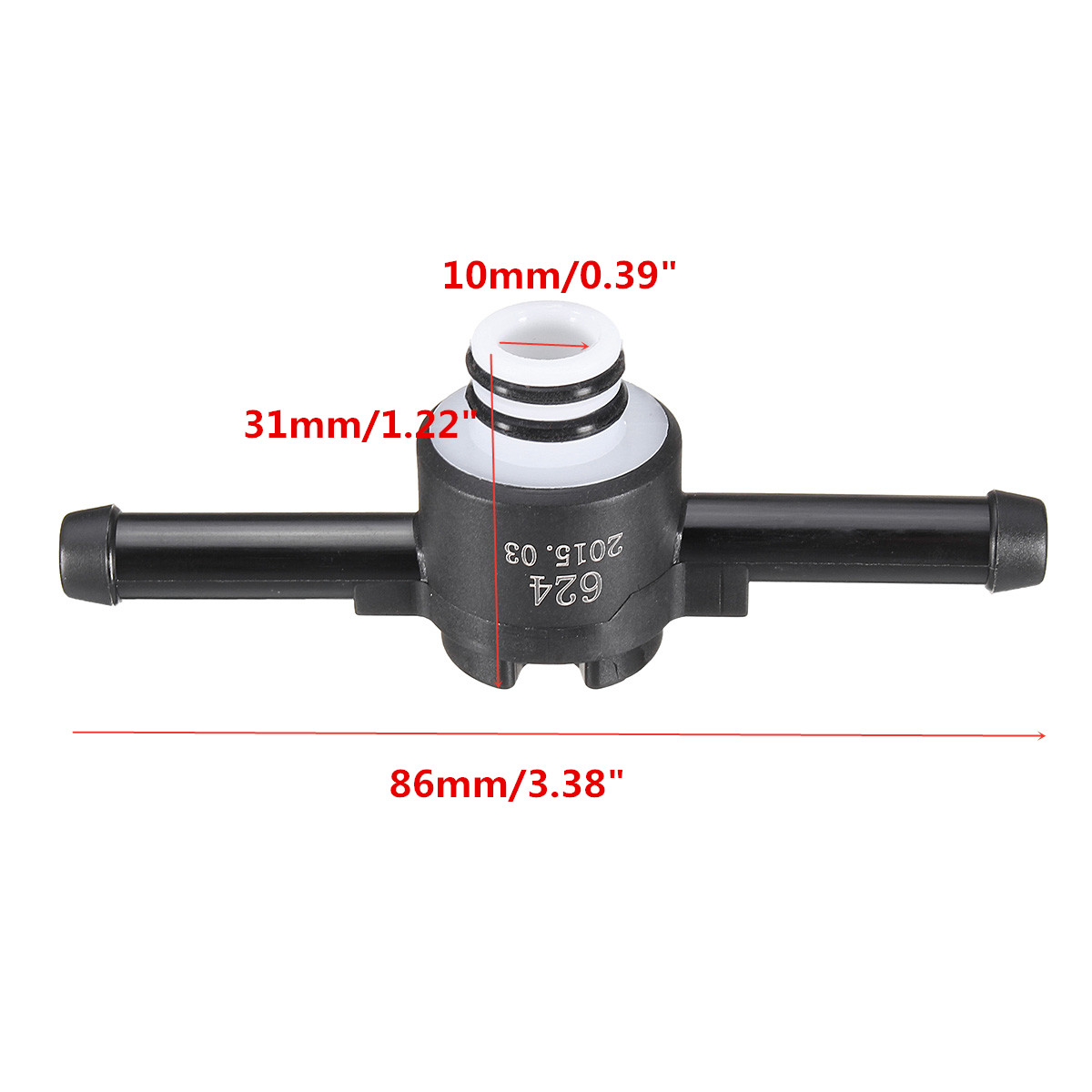 Svart 1.9l l4 tdi dieselolja bränslefilter backventil bränslefiltermunstycke för skalbagge för golf för jetta 1 j 0127247a 1000340003