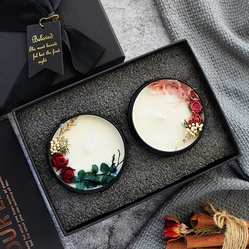 Lata de vela de 4 Oz, 12 Uds., contenedores para velas, latas de vela vacías con tapas a granel, tarros de vela