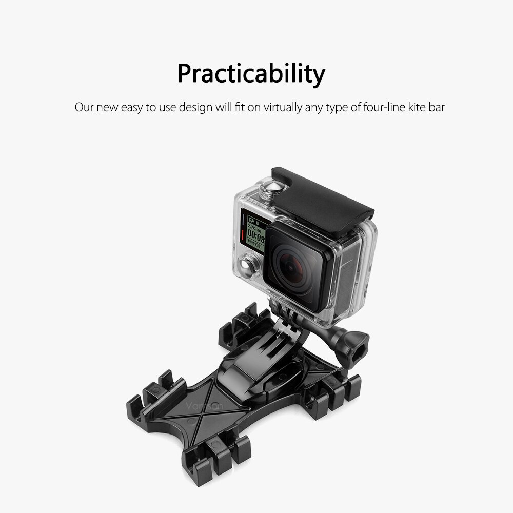 Vamson for GoPro Accessories Kite Line Mount Kiteboarding J-Hook Buckle For Go Pro Hero 10 9 8 7 6 5 4 3 for SJ4000 for Yi VP519