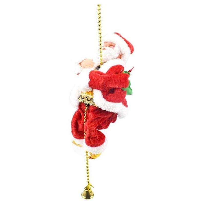 Julemanden dukke legetøj klatring på stigen julemusik ældre: Default Title