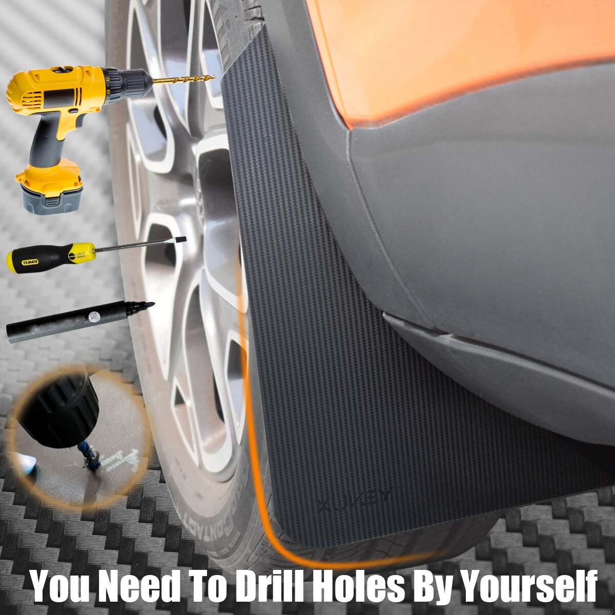 For Ford F-Series F150 F250 Lobo Ranger T6 T7 MK2 4X4 Raptor Wildtrak Everest Mud Flaps Mudflaps Splash Guards Fender Flares