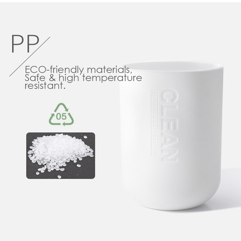 Bambus 6 stk badeværelsessæt tandbørsteholder badeværelsetilbehør toiletbørste kop sæbeholder pressemulsionsbeholder