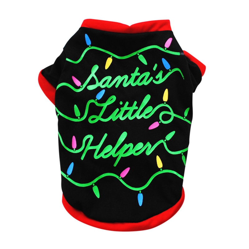 COS Props Kerst Honden Vest Kostuum Leuke Cartoon Shirt Jurk Xmas Kleding Voor Kitty Hond: B / XS