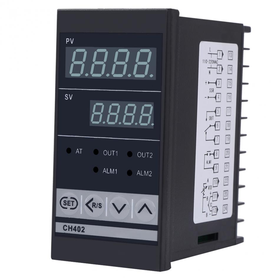 CH402 AC85-264V High Accuracy Smart PID Temperature Controller 4-20mA Thermostat Relay TC/RTD Input Assortment Fuzzy PID control