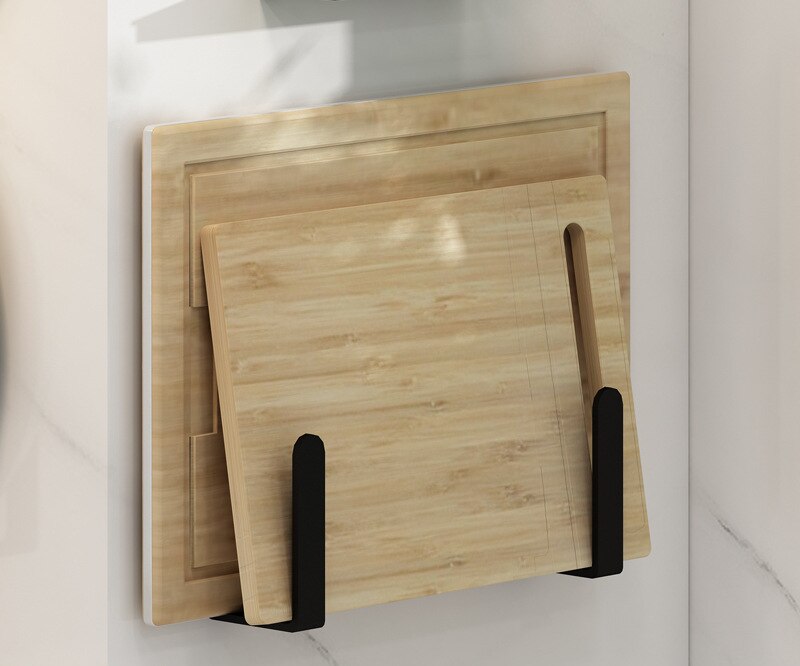 Aluminum Alloy Wall Mounted Kitchen Storage Rack Dish Drainer Plate Drying Pot Cover Cutlery Holder Pantry Oragnizer Accessories: 2 pcs Hooks