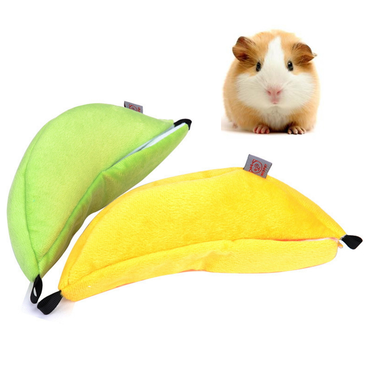 Nido de hámsteres para colgar en la casa, jaula con Hamaca, nido para dormir, cama para mascota, Hamster para rata, juguete, jaula, columpio para mascota, de plátano para animales pequeños