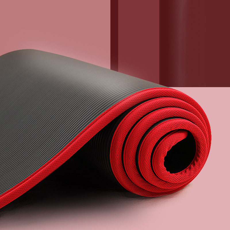 10mm Thickened Non-slip 183cmX61cm Yoga Mat NBR Fitness Gym Mats Sports Cushion Gymnastic Pilates Pads With Yoga Bag & Strap