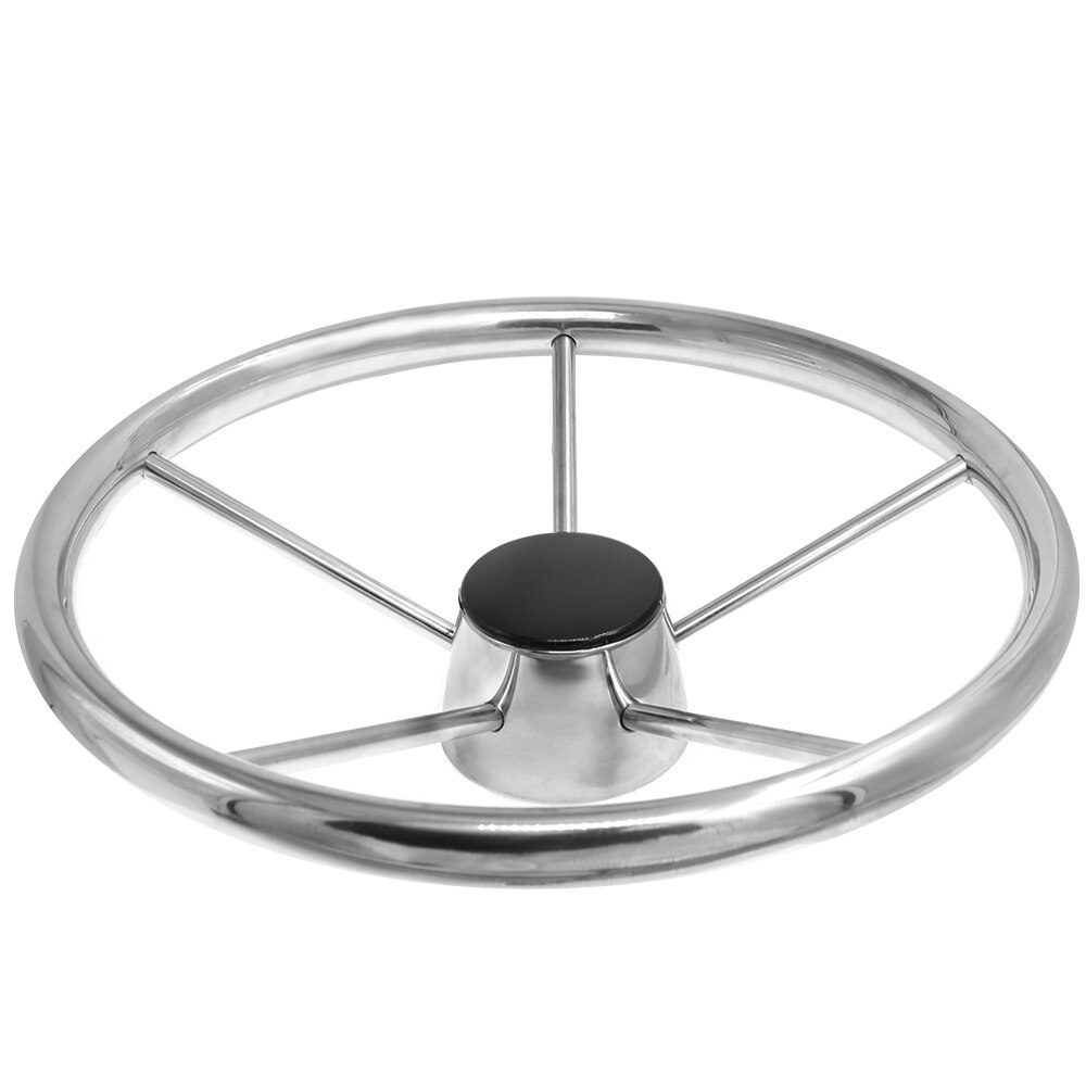 Boat accessories marine 11'' Boat Stainless Steel 5 Spokes Steering Wheel 280mm Dia for Marine Yacht