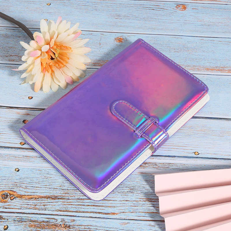 Dazzling Purple Photo Album Instant Camera Photo Album for Collecting Movie Tickets Tickets Business Cards Etc