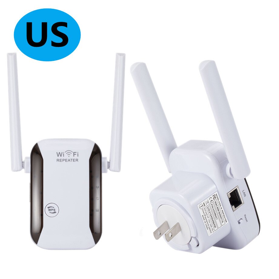 GRWIBEOU Drahtlose WiFi Verstärker Router 2,4G 300Mbps Netzwerk Signal Verstärker WR229 IIEEE 802,11 b/g/n 2 antenne WiFi Booster Hause: uns
