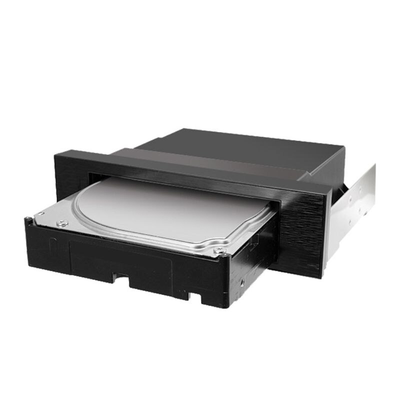 SATA Internal Tray-less Mobile Rack for 2.5\" or 3.5\" SSD HDD Hard Drive Backplane Enclosure