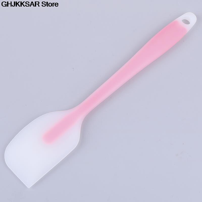 1pc Heat Resistant Non-stick Silicone Spatula Spoon Cooking Kitchen Cake Scraper Green | Pink | Blue