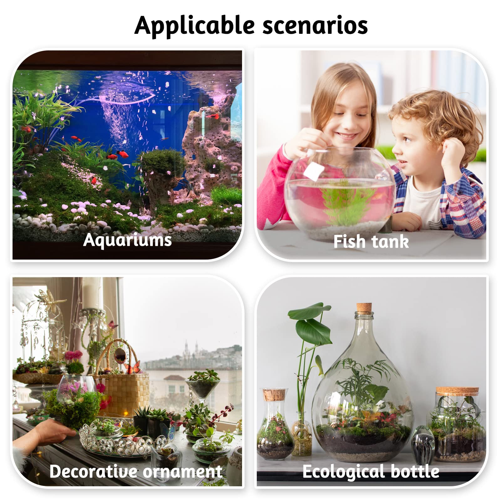 Acuario para pecera, cubo Artificial con agujero, adornos de resina, accesorios de paisajismo para pecera, decoración de acuario, Backgr