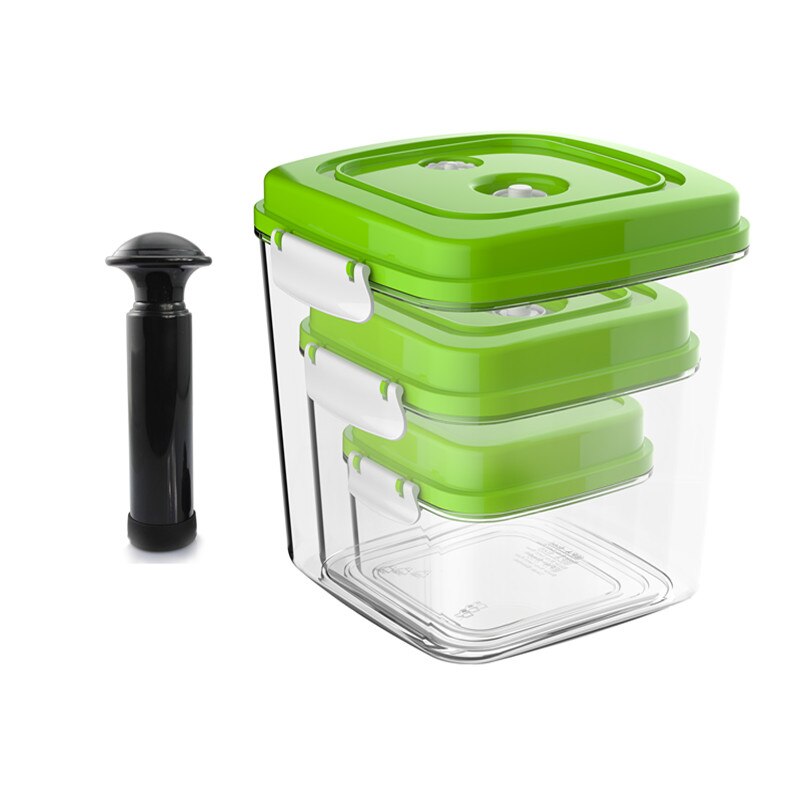 Selling the best cost-effective products vacuum plastic square food storage container Air tight fresh Canisters