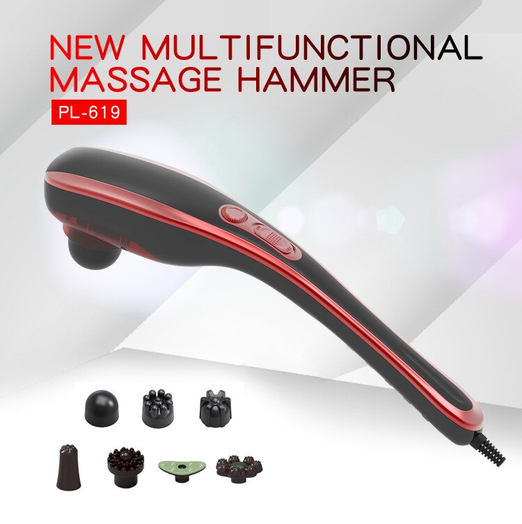 7 In 1 Elektrische Nek Massage Hamer Massage Back Relax Multifunctionele Halswervel Roller Massage Stok