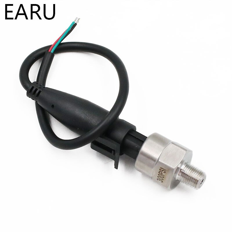 DC 5V 1/8NPT Draad Druksensor Zender Transducer Sender Sensor Voor Olie Brandstof Diesel Lucht Water Roestvrij staal