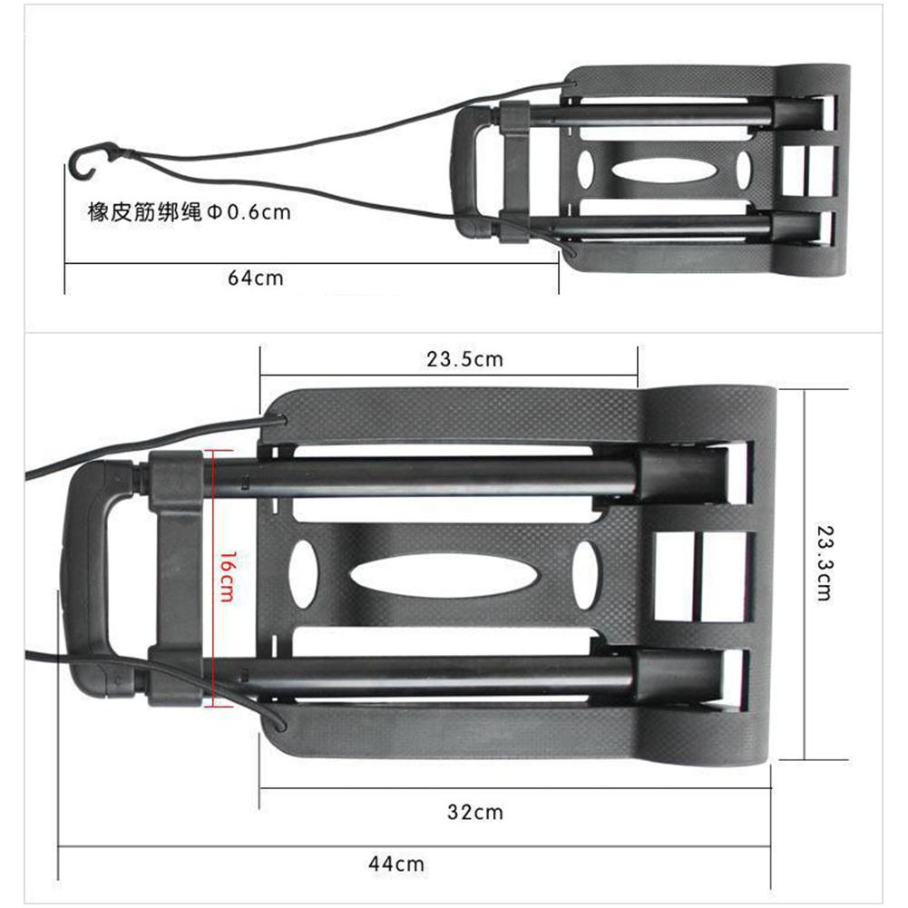 Portable Folding Cart Folding Hand Truck Heavy Duty Lightweight Cart for Luggage Moving #4O