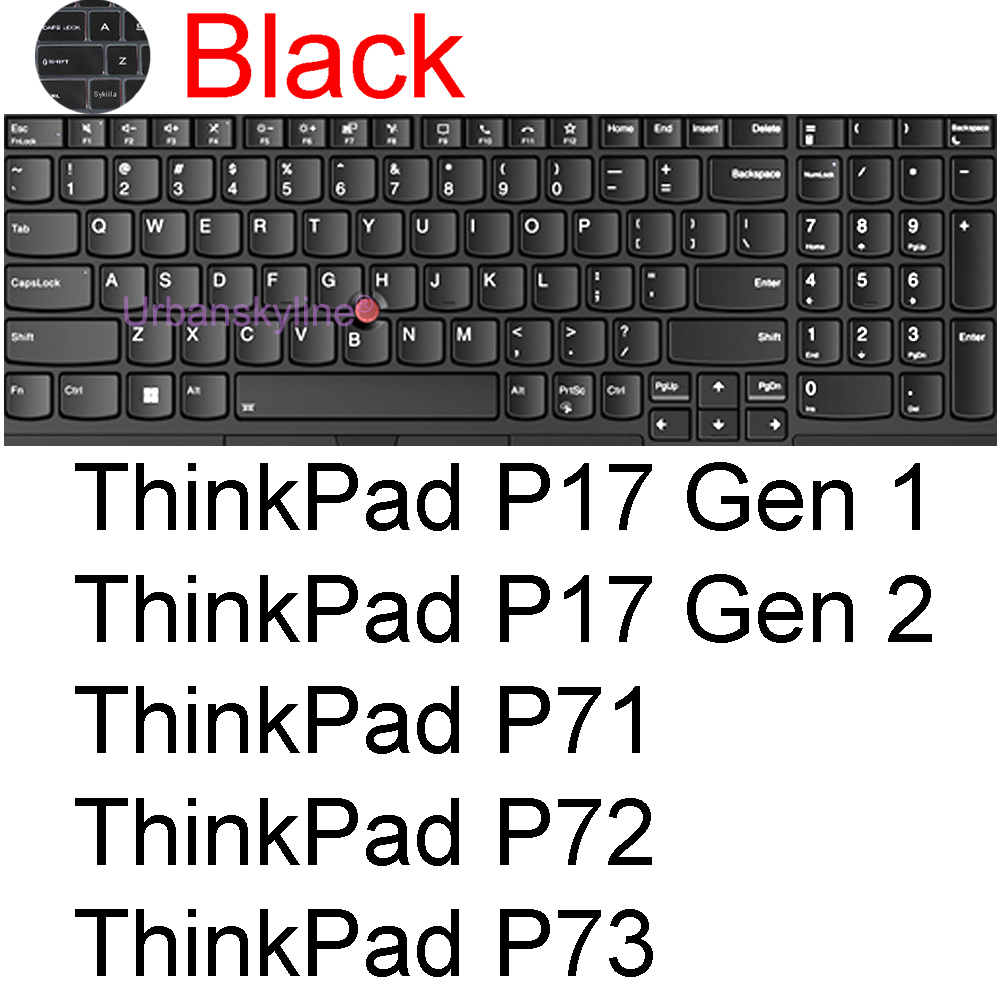 Tastaturabdeckung für Lenovo ThinkPad 16 Z16 P1 E16 P16v Extreme Gen 7 6 5 4 3 2 X1 Silikon-Schutzhülle: MULTI