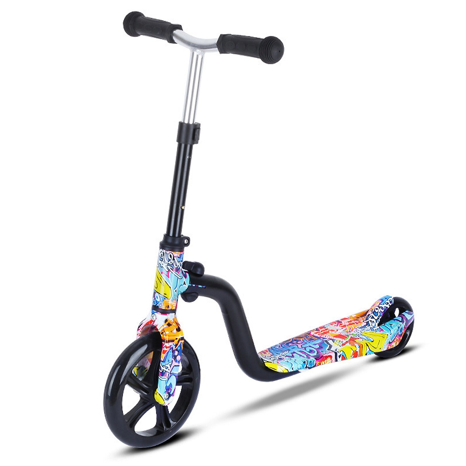 Scooter til børn store hjul scooter foldbar sparkescooter til småbørn 3-8 år med justerbar højde letvægts scooter: Farve 2