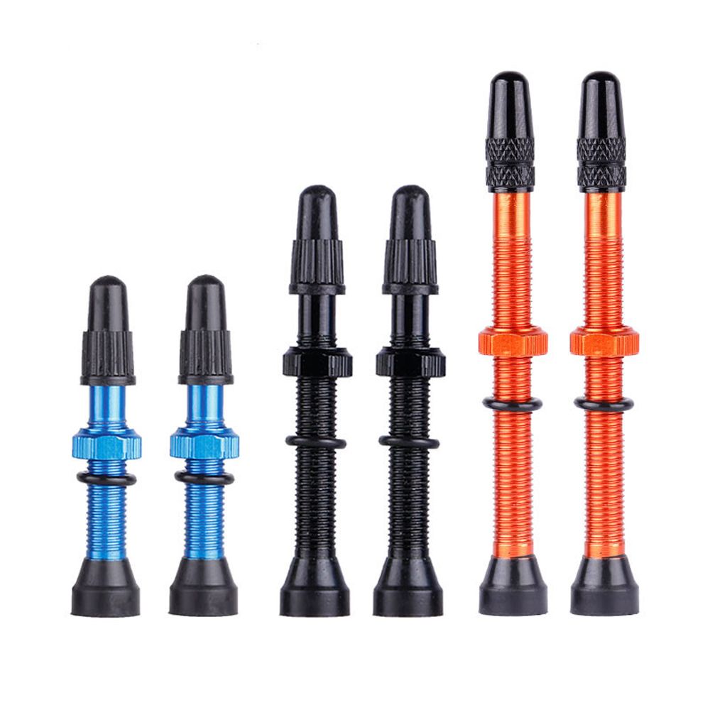 1 Paar Fiets 48/60/78Mm Presta Ventiel Voor Road Mtb Fiets Tubeless Banden Messing Kern Legering stem Tubeless Kit Compatibel