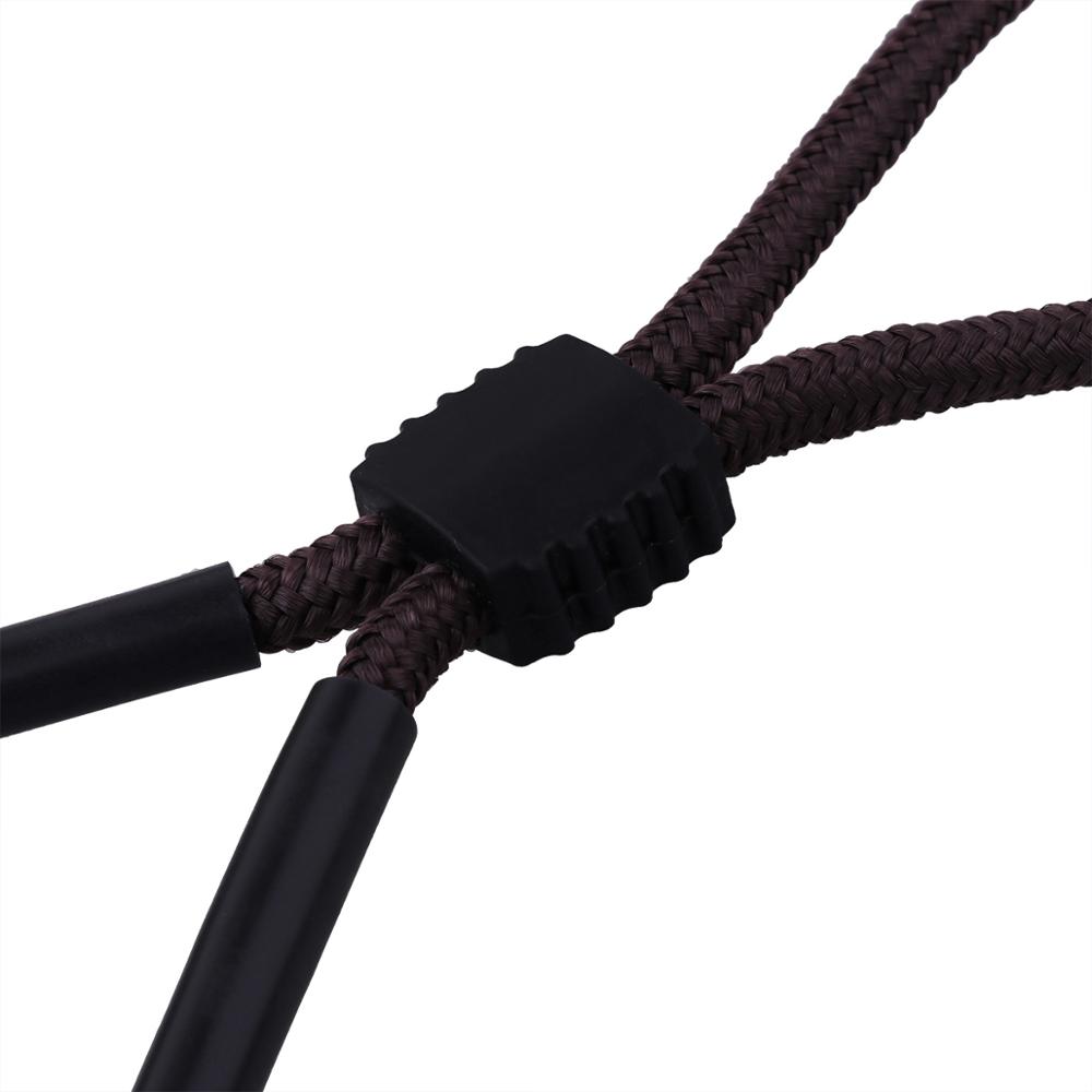 5Pcs Zonnebril Retainer Lenzenvloeistof Veiligheidsgordel Rope Verstelbare Eyewear Houder Sluiting Sport Neck Cord Chain Rubber Lanyard Clip