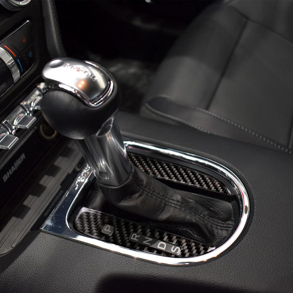 Sales 2 Stuks Auto Interieur Gear Shift Trim Decal Stickers Fit Voor Ford Mustang